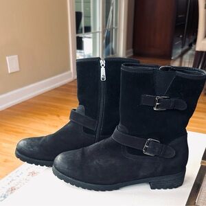 Blondo Black Waterproof Boots with Dual Buckles